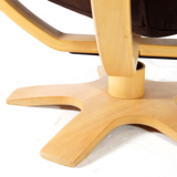 70s oak skippers chair