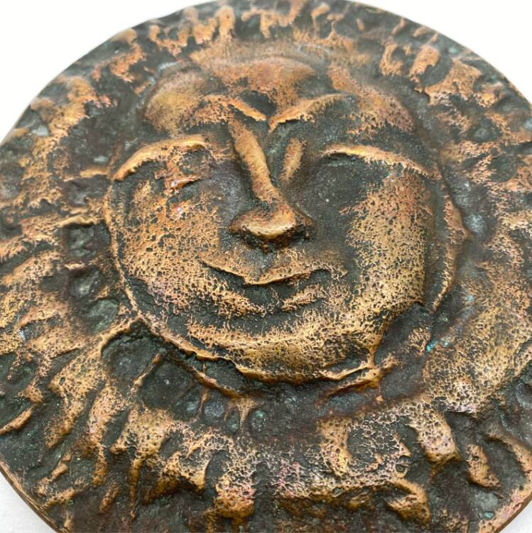 Soleil de bronze 5 / sculpture murale, 1950s