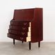 Mahogany secretary, Danish design, 1970s, manufacturer: PMJ Viby