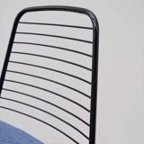 Chaise de jean-louis bonnant en métal et tissu, 1950