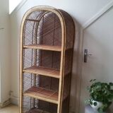 Rattan bookcase