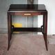 Table vintage, table bois avec 1 tiroir, console art déco, table d'appoint