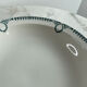 Shallow dish St Amand decorated with green crowns.