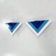 Paire d'appliques postmodernes bleues, 1980
