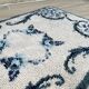 Bohemian pure wool blue rug 125x78cm