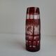 Egermann Art Deco Ruby Cut Overlay Vase, Czechoslovakia, circa 1920