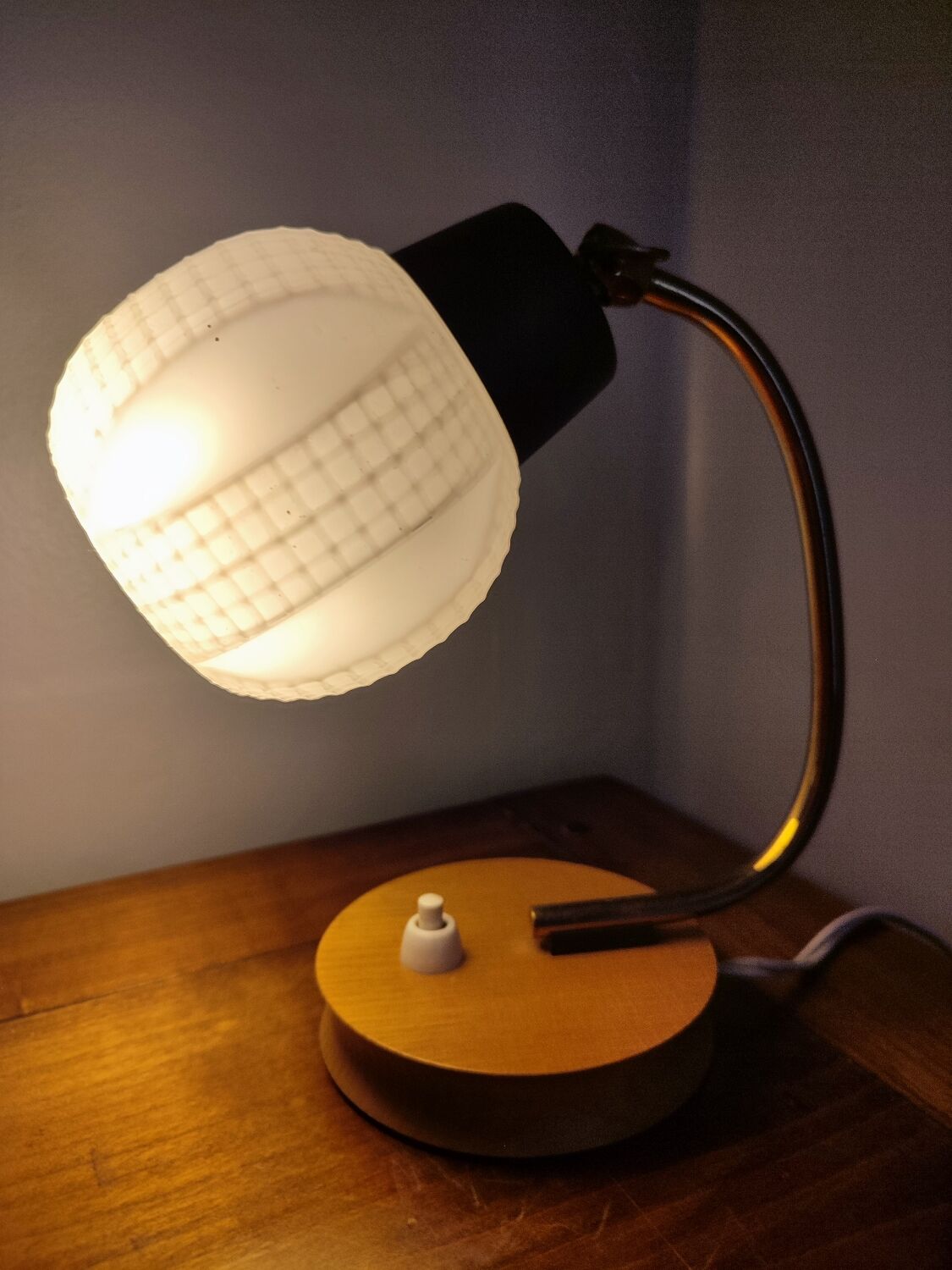 Vintage opaline table lamp