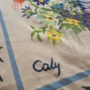 Aubusson tapestry "The Black Trellis" by Odette Caly — Pinto Workshops