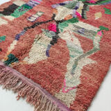 Moroccan Berber carpet Boujaad with colorful patterns 243x163cm