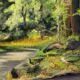 Huile sur carton par alice warder xxe sous bois
