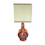 19th century Gien ceramic lamp