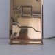 Brutalist brass lamp base Regina made in Italy.