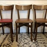 Set of 3 vintage bistro chairs
