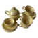 Ceramic cups, saucers and sugar bowl, Salernes, Var, 1960