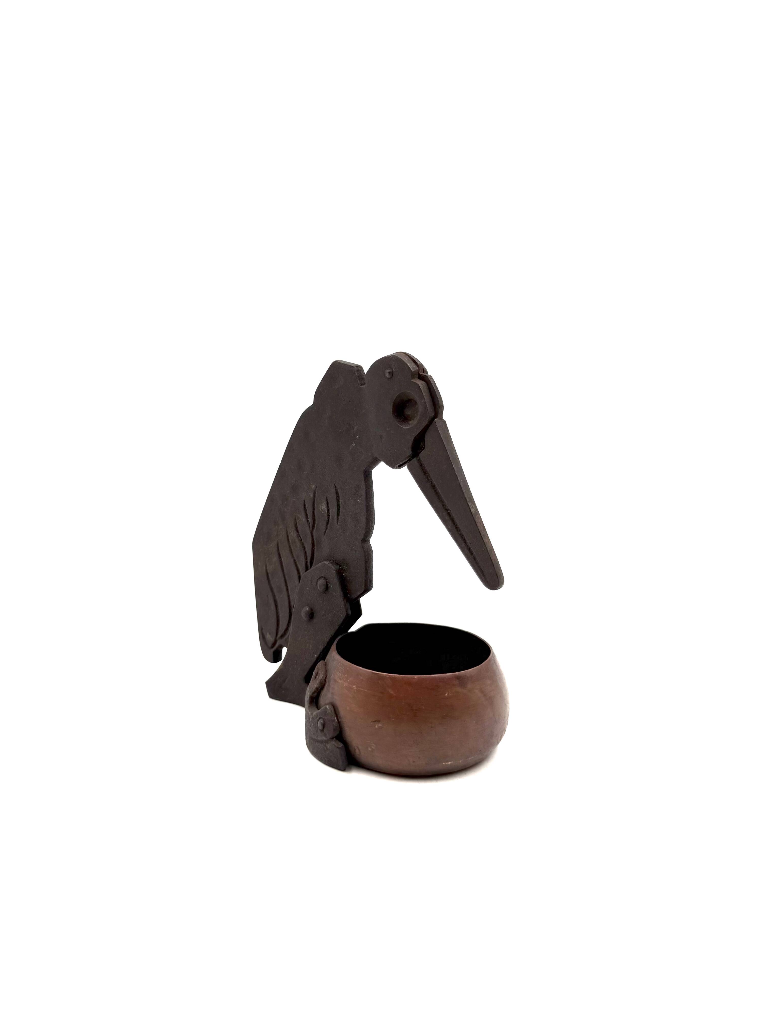Jugendstil Marabou cigar cutter and ashtray, Ignatius Taschner Germany 1910