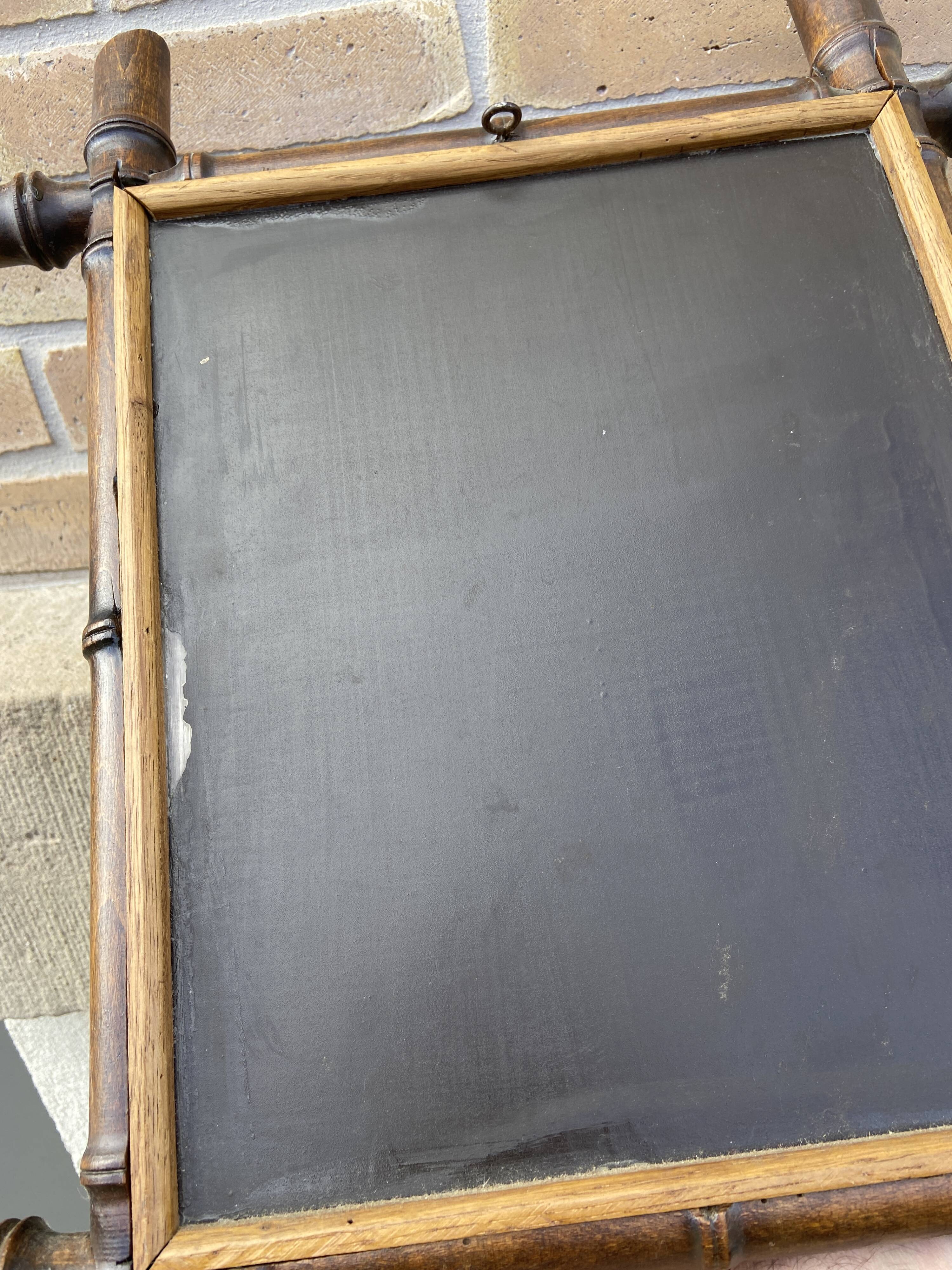 small vintage mirror mirror Faux bamboo French Mirror 1920s