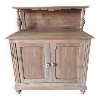 Old raw wood sideboard