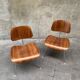 Chaises DCM Noyer Ray & Charles Eames Dining Chair Metal Herman Miller