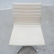 Charles & Ray Eames "EA 105" chairs for Herman Miller in leather, 1970