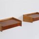 Paire de chevets danois  a suspendre 1960
