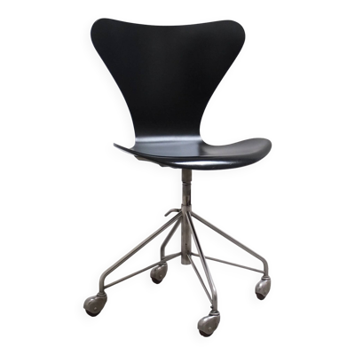 Chaise de bureau pivotante '3117' de la 1ère édition par Arne Jacobsen pour Fritz Hansen, 1955