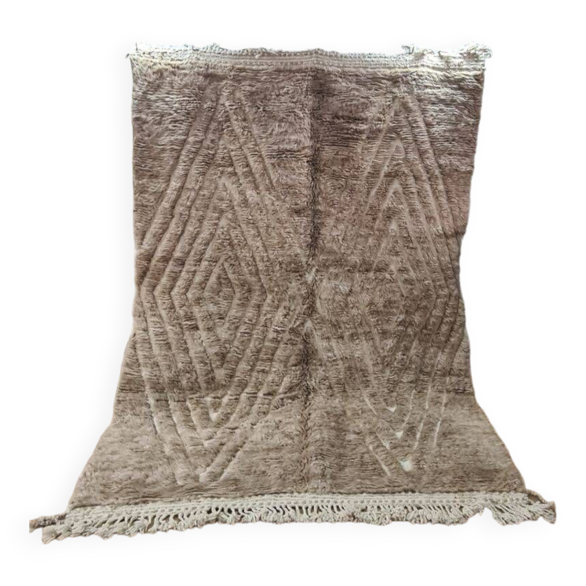 Handmade wool Berber rug 250x150 cm