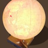 Vintage illuminated glass globe world map - 1940s