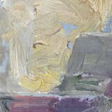 Augizeau Gabriel Large Oil on Canvas Signed Titled Sigournais Vendée