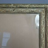 Frame wood & stucco patinated Art Nouveau 58,5x46,5 foliage 50x38,5 cm SB