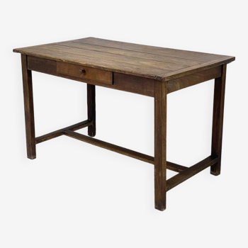 19th century solid oak farm table