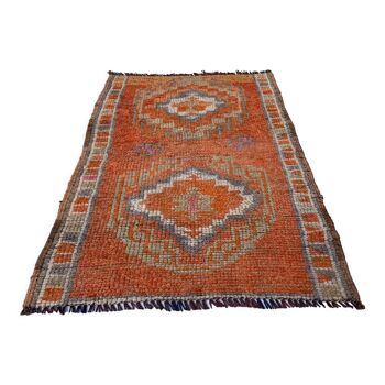 Tapis herki traditionnel kurde vintage