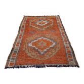 Tapis herki traditionnel kurde vintage