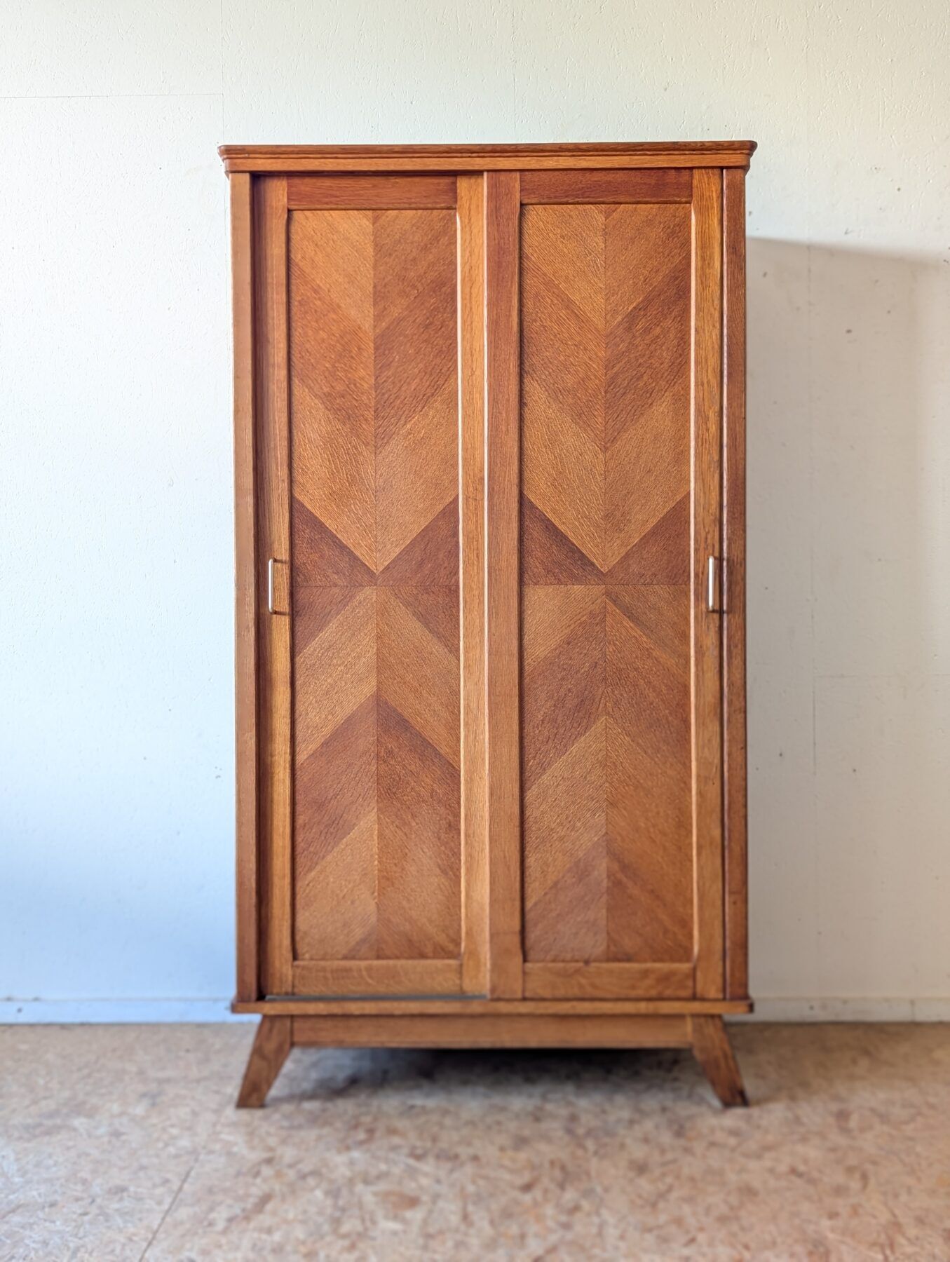 Small oak wardrobe from the 1960s.