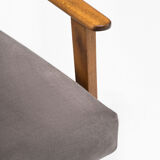 Śnieżka armchair  from the 1970s./ gray velor