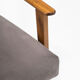 Śnieżka armchair  from the 1970s./ gray velor