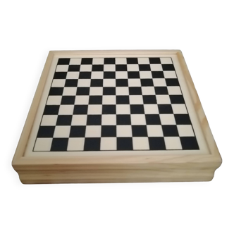 Wooden travel board game box (bayard brand)