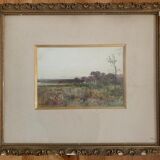 Combe Velluet, Watercolor landscape, nineteenth century