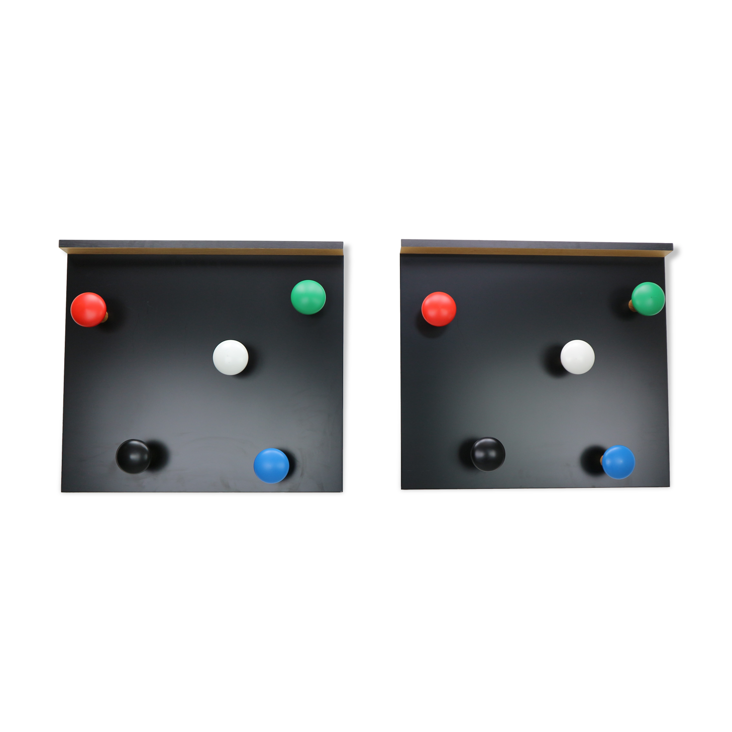 Set of 2 coat racks LC17 by Le Corbusier for Cassina, 2010, Italy