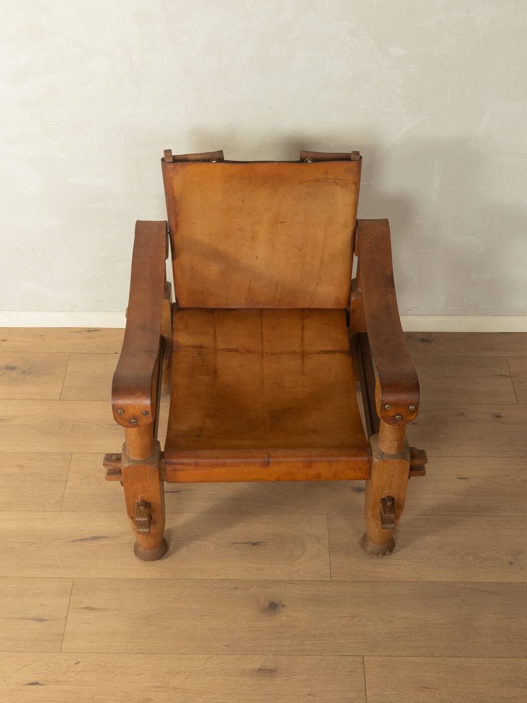 Brutalist Vintage Safari Armchair