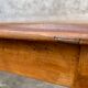 Old oval bistro table in solid wood light tint Dimensions 220 cm x 88 cm