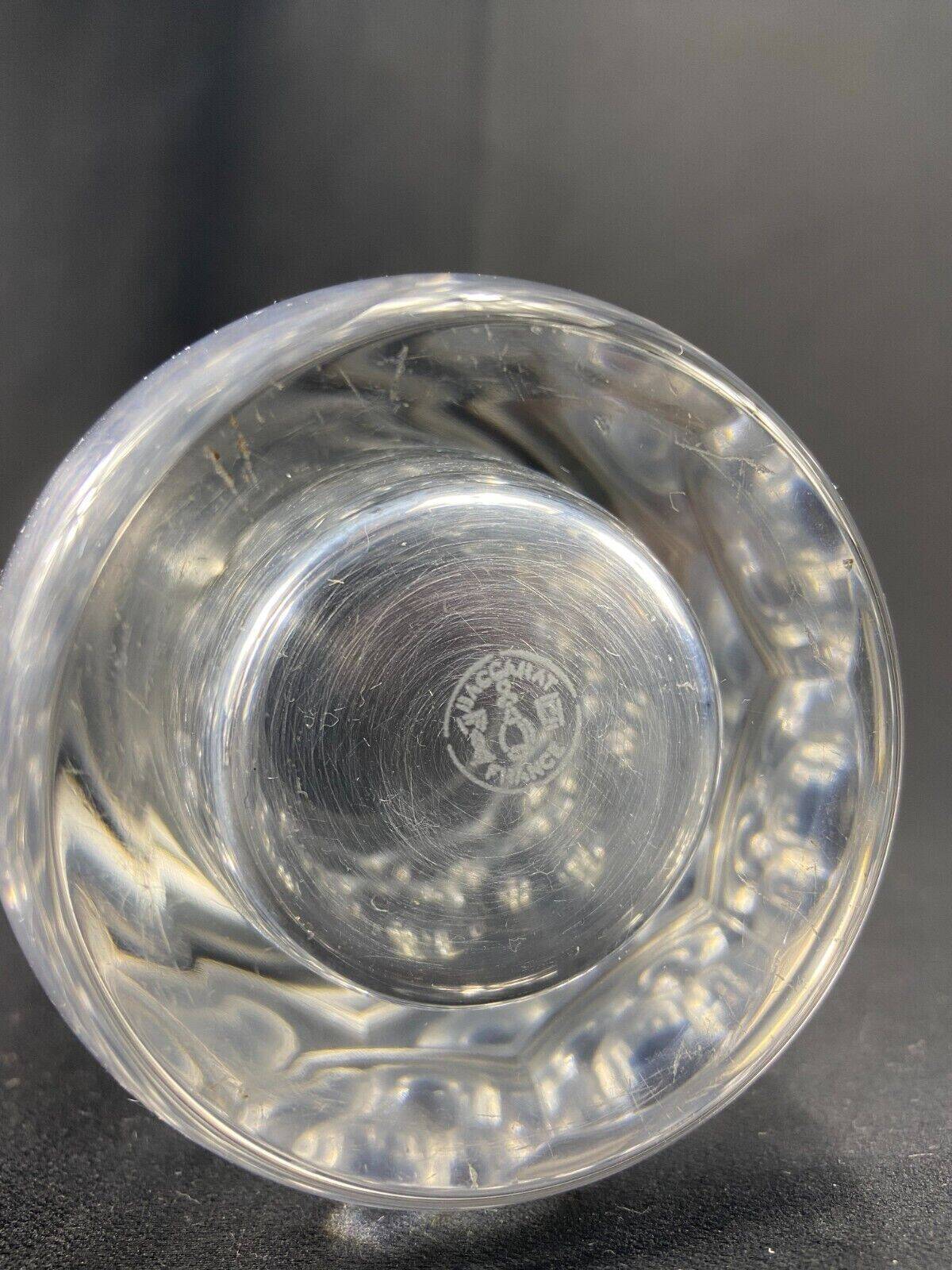 Cut crystal vase signed BACCARAT