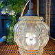 Vintage bubble glass pendant lamp