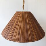Vintage rattan hanging lamp