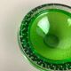 Murano Glass Bullicante "Green" Bowl Element Shell Ashtray Murano, Italy, 1970s