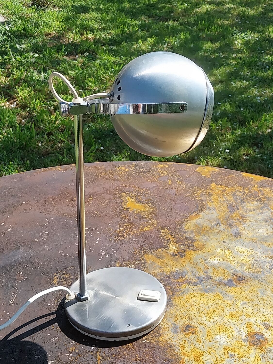 Chrome Eyeball Lamp