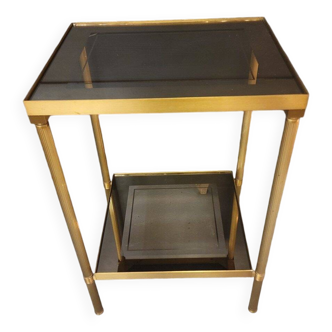 Smoked glass side table