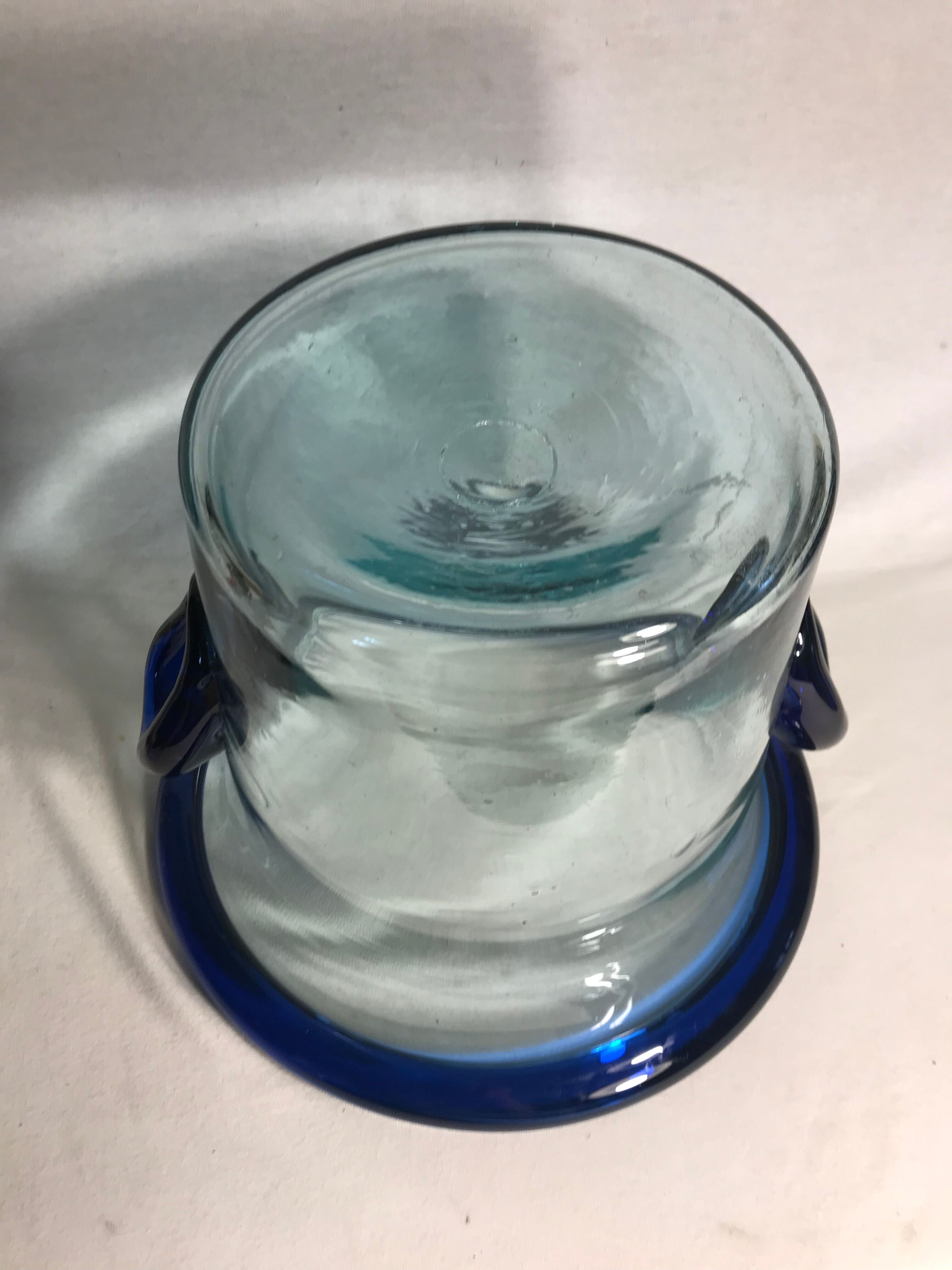 Old glass champagne seal