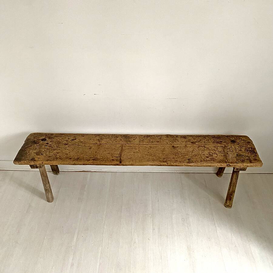 Banc rustique de ferme