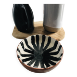 Morocco striped ceramic bowl