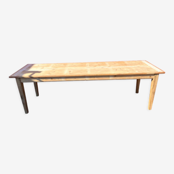 Table de ferme pied fuseau